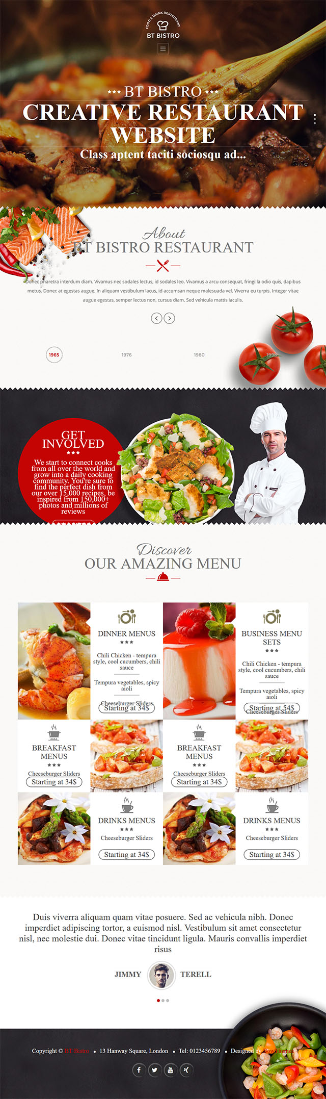Joomla шаблон BowThemes Bistro