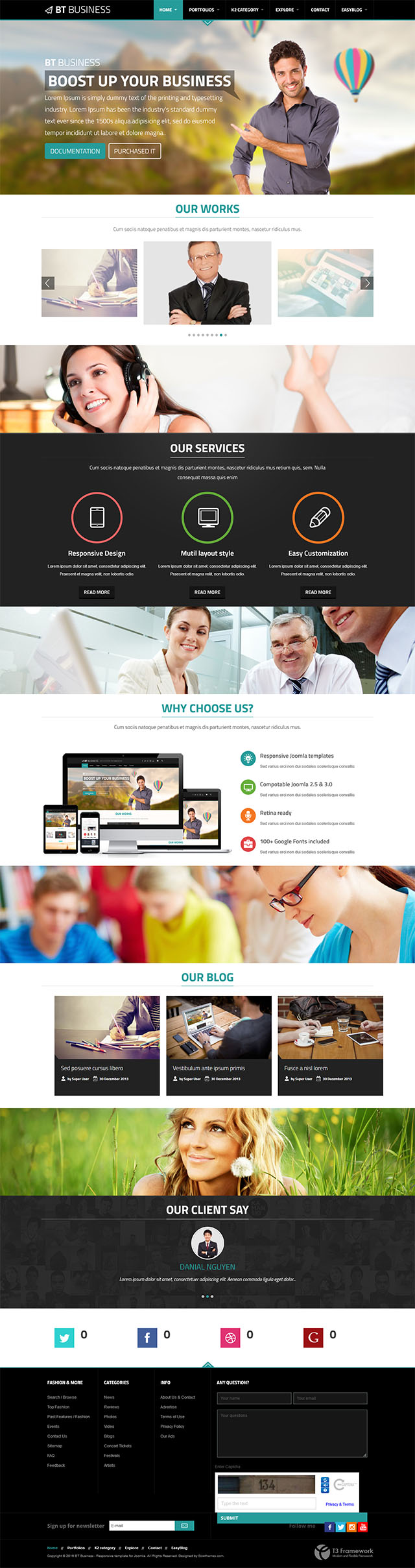 Шаблон BowThemes Business Joomla шаблон BowThemes Business