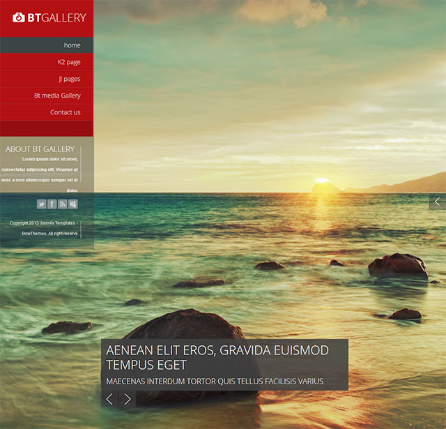 Joomla шаблон BowThemes Gallery