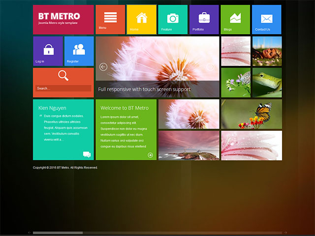Joomla шаблон BowThemes Metro
