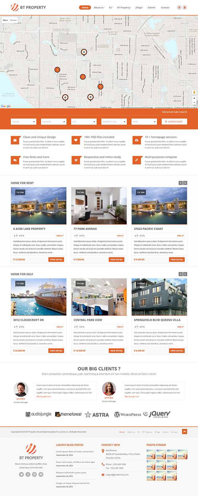 Joomla шаблон BowThemes Property