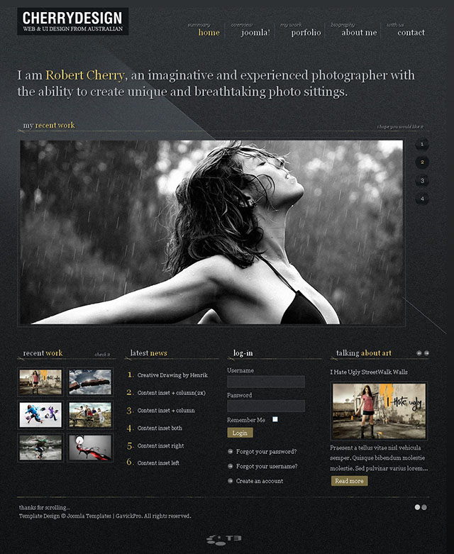 Joomla шаблон GavickPro CherryDesign