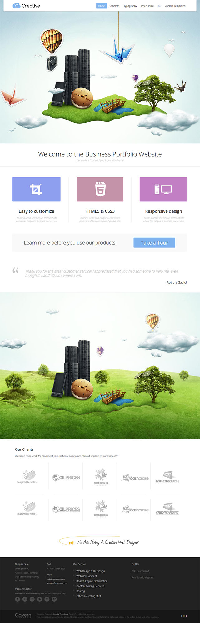 Joomla шаблон GavickPro Creative