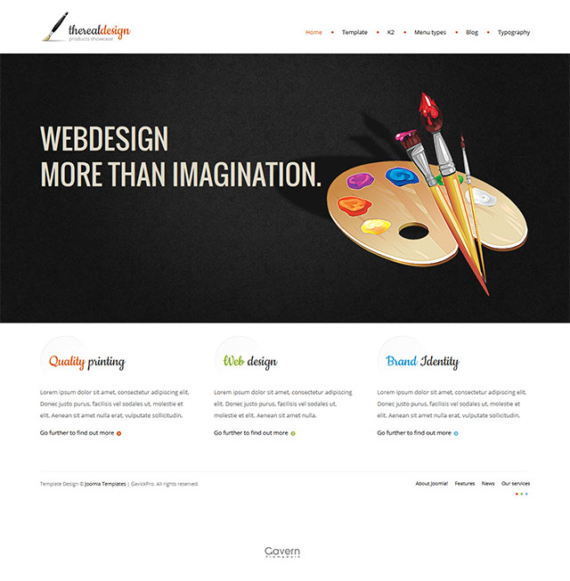 Шаблон GavickPro The Real Design Joomla шаблон GavickPro The Real Design