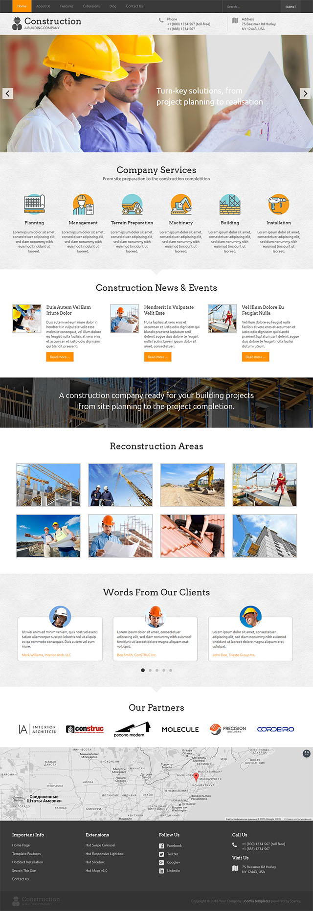 Joomla шаблон HotThemes Construction