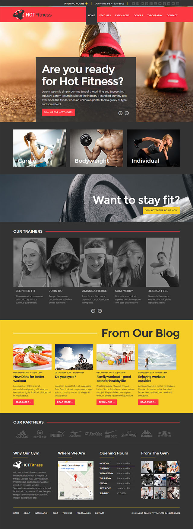Joomla шаблон HotThemes Fitness