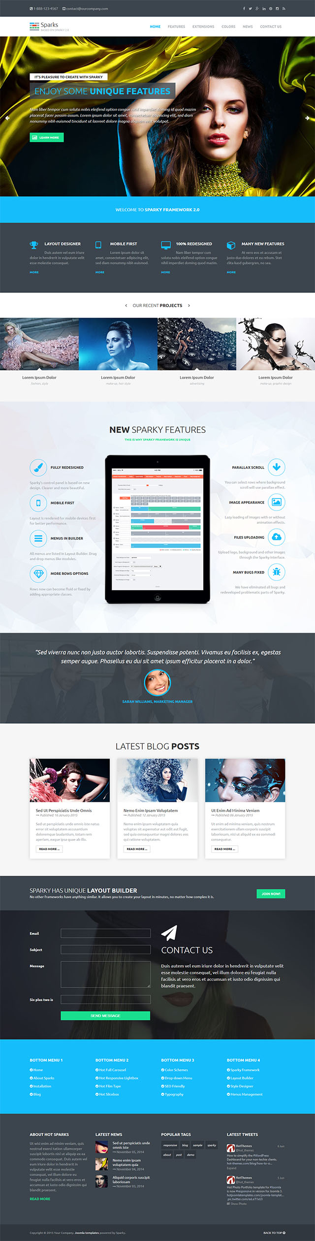 Joomla шаблон HotThemes Sparks