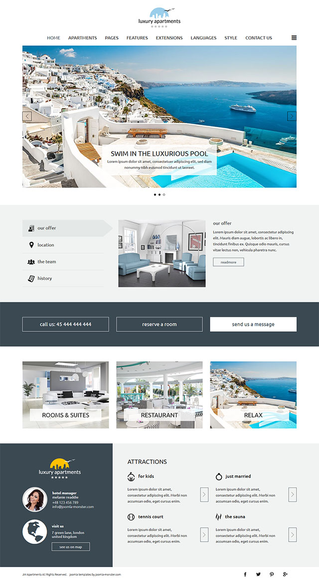 Шаблон Joomla-Monster Apartments Joomla шаблон Joomla-Monster Apartments