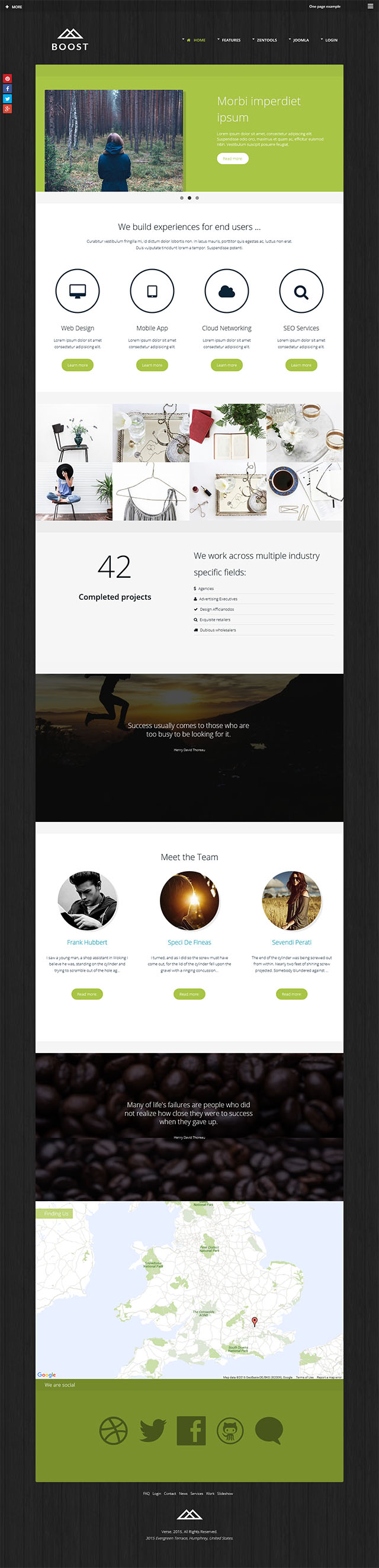 Joomla шаблон JoomlaBamboo Boost