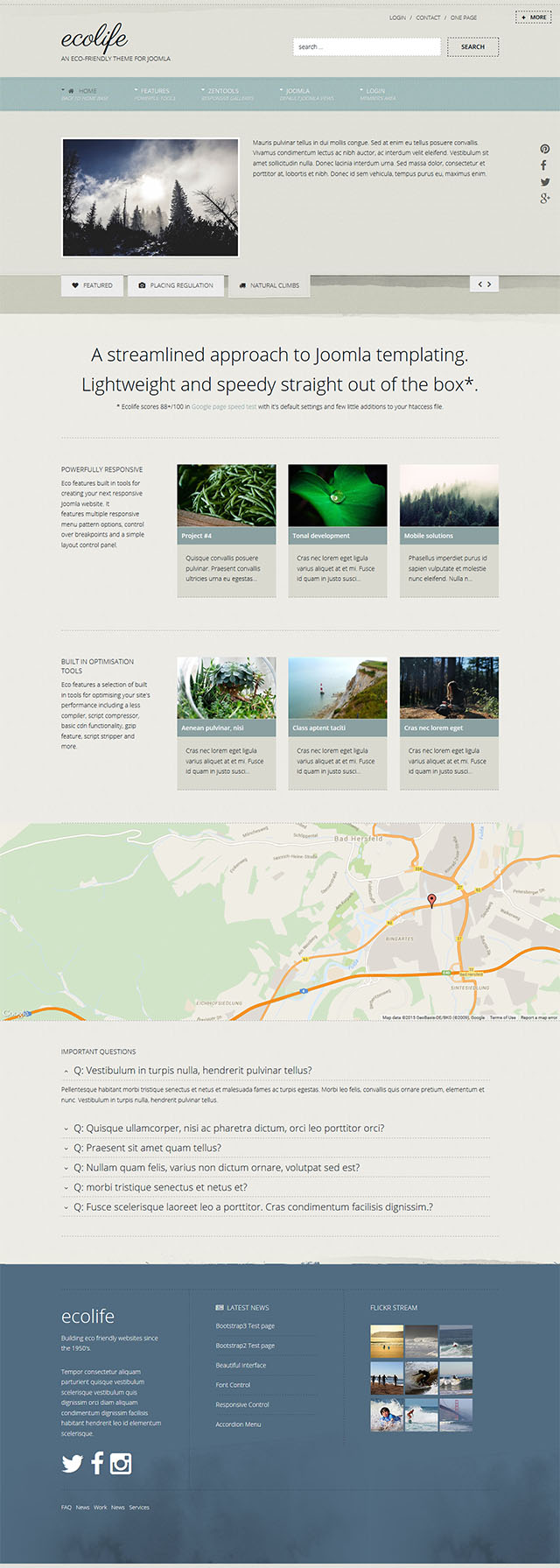 Joomla шаблон JoomlaBamboo Ecolife