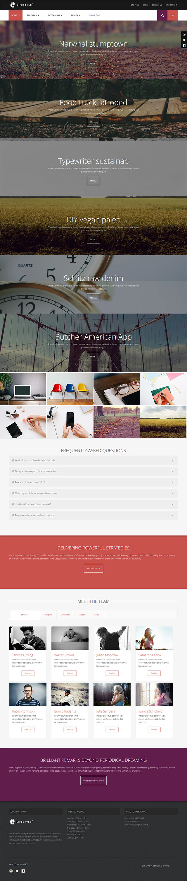 Шаблон JoomlaBamboo Lifestyle2 Joomla шаблон JoomlaBamboo Lifestyle2