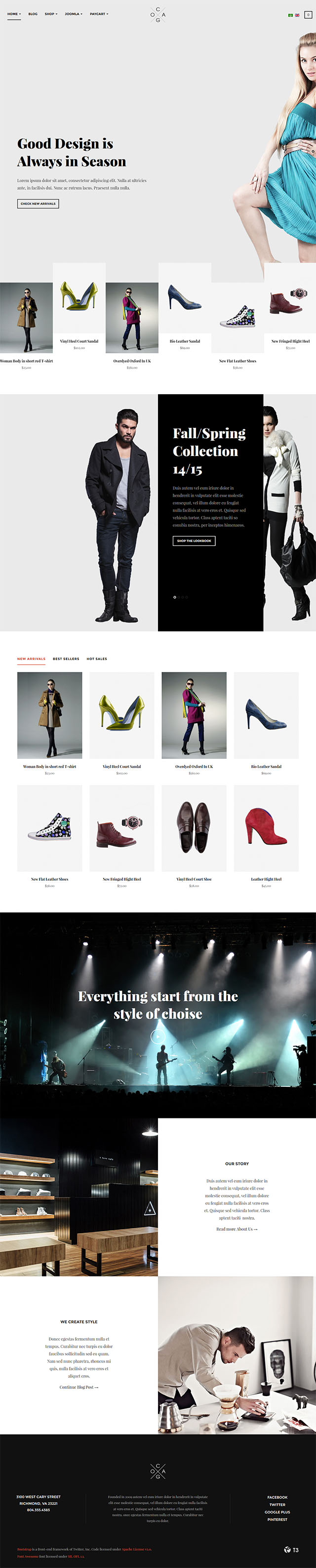 Joomla шаблон JoomlArt Cagox