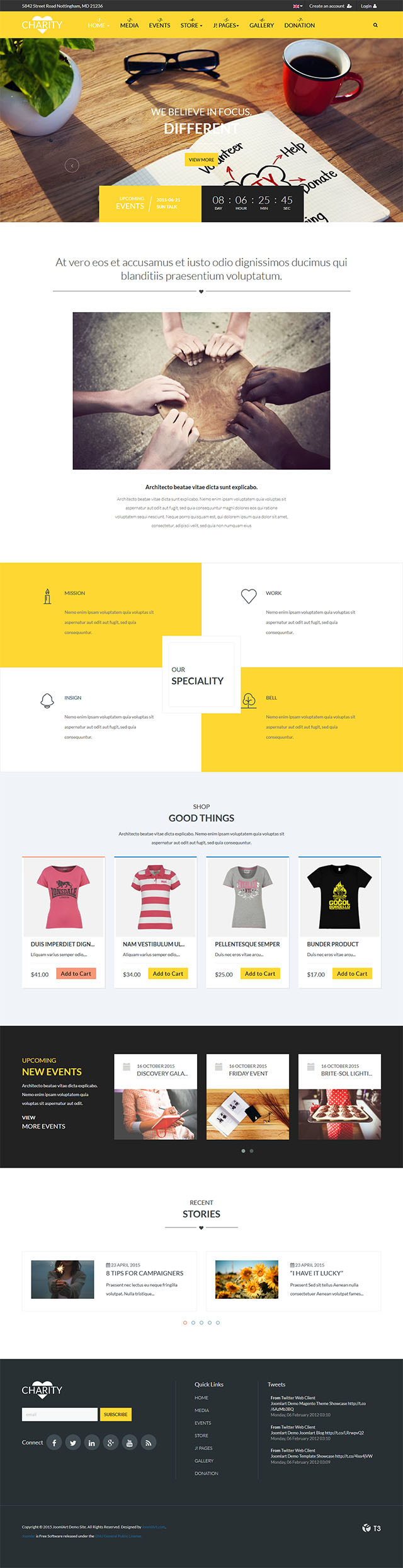 Шаблон JoomlArt Charity Joomla шаблон JoomlArt Charity