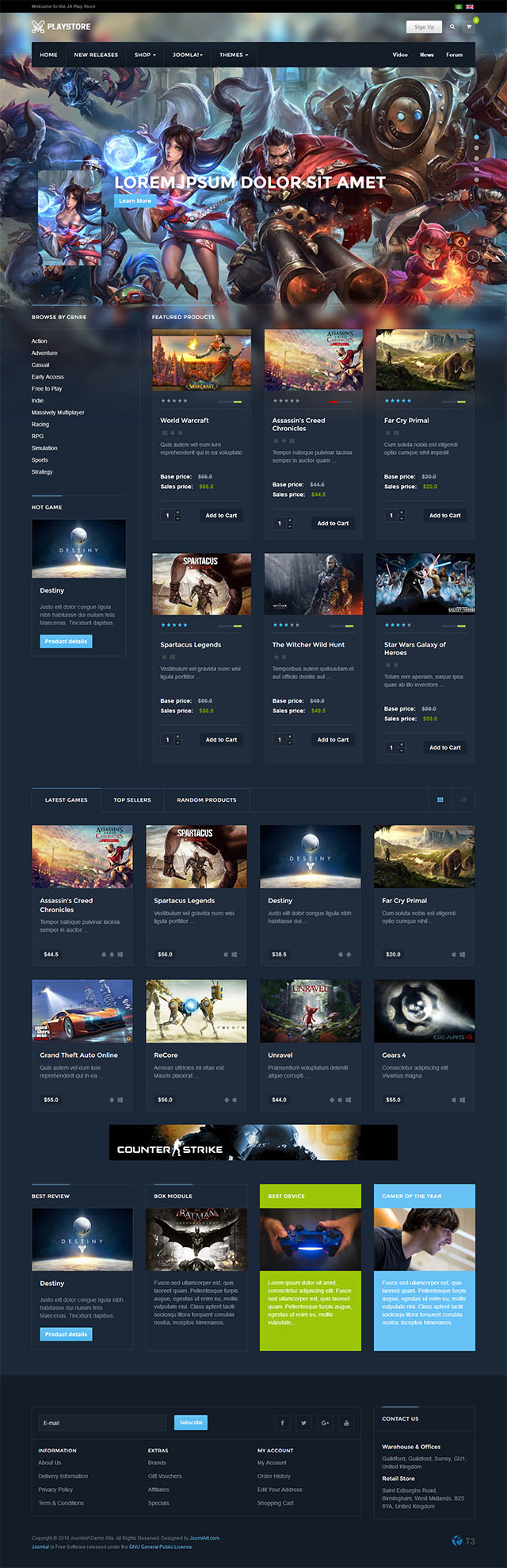 Шаблон JoomlArt Playstore Joomla шаблон JoomlArt Playstore