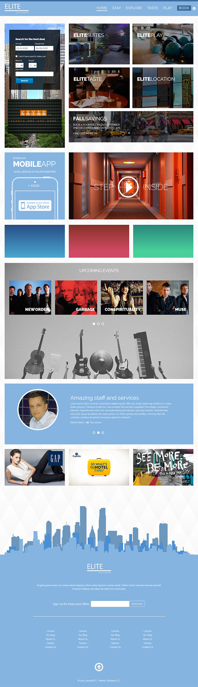 Joomla шаблон JoomlaXTC Elite