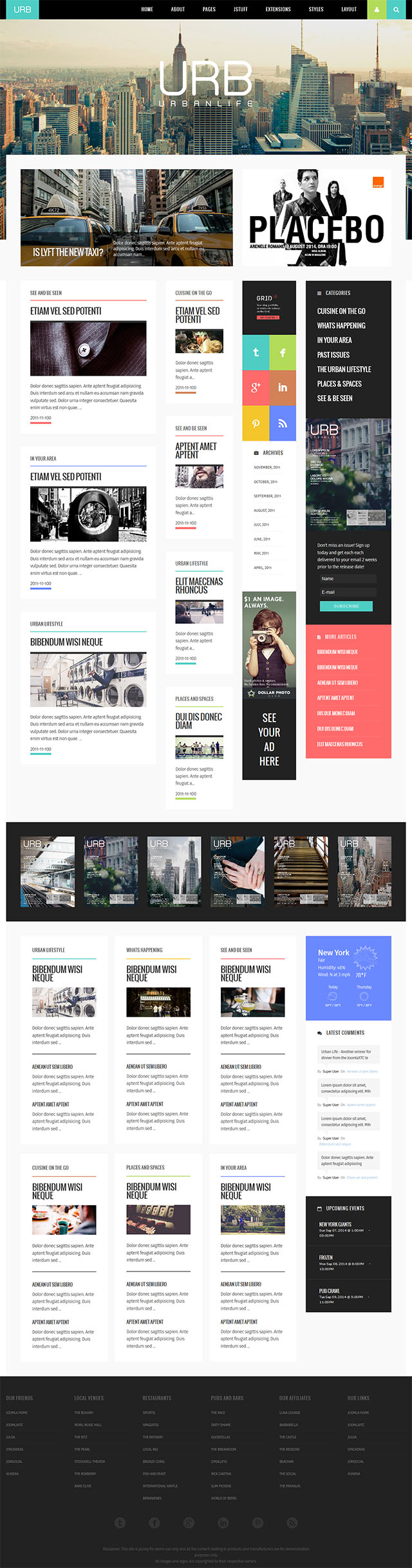 Шаблон JoomlaXTC Urban Life Joomla шаблон JoomlaXTC Urban Life